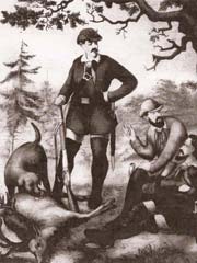 Carl Stülpner als Jäger und Wilddieb,